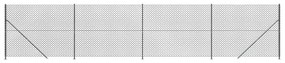 Συρματόπλεγμα Περίφραξης Ανθρακί 1,8 x 10 μ. με Βάσεις Φλάντζα - Ανθρακί