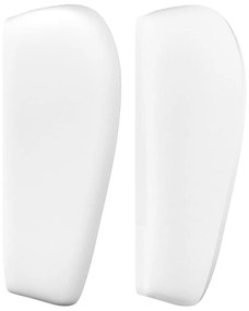 vidaXL Κεφαλάρι με Πτερύγια Λευκό 93x23x78/88 εκ. Συνθετικό Δέρμα