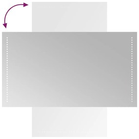 vidaXL Καθρέφτης Μπάνιου με LED 50x90 εκ.