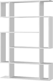 Βιβλιοθήκη Mito Megapap χρώμα λευκό 108x25x161εκ.