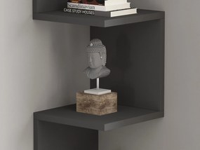 Wall Shelf Zikzak - Anthracite Anthracite