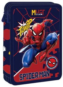 Κασετίνα Διπλή Γεμάτη (15x5x21) Must Spiderman Thwip 000508559