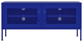 vidaXL Έπιπλο Τηλεόρασης Ναυτικό Μπλε 105x35x50 εκ. από Ατσάλι