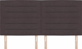 vidaXL Κεφαλάρι Σκούρο Καφέ 180 cm ύφασμα