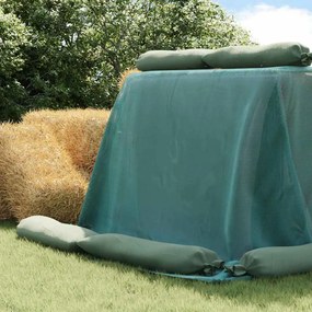 vidaXL Κάλυμμα σιλό Πράσινο 12 x 5 μ HDPE