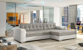 Γωνιακός καναπές Comfort-Δεξιά-Λευκό - γκρι - 270.00Χ165.00Χ80.00cm