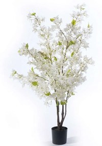 Τεχνητό Δέντρο Βουκαμβίλια Spectabilis 1601-6 55x55x120cm White Supergreens Polyethylene,Fabric