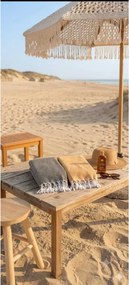 Stewehome Σετ 2 τεμαχίων πετσέτες παραλίας από 100% βαμβάκι πλεκτές 100x180 cm