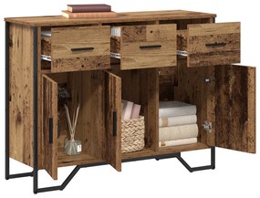 vidaXL Μπουφές Παλιού Ξύλου Οξιάς 97x32.5x74.5 εκ. Κατασκευασμένο Ξύλο