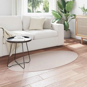 vidaXL Χαλιά χώρου Ωοειδής HUARTE Άμμος 80 x 150 cm 100% Πολυεστέρας