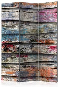 Διαχωριστικό με 3 τμήματα - Colourful Wood [Room Dividers] 135x172