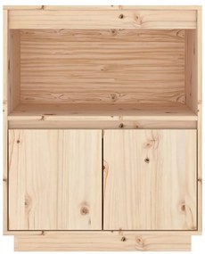 vidaXL Ντουλάπι 60 x 34 x 75 εκ. από Μασίφ Ξύλο Πεύκου