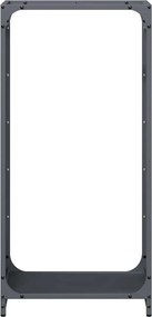 vidaXL Ράφι Καυσόξυλων Ανθρακί 44x28x90 εκ. Χάλυβας ψυχρής έλασης