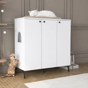 Σπιτάκι Γάτας Λευκό LAPESO 90x45x98.6