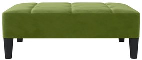 vidaXL Υποπόδιο Ανοιχτό Πράσινο 78 x 56 x 32 εκ. Βελούδινο