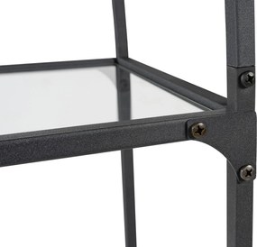 Bookshelf Mona - Black Glass Black