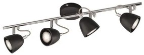 Σποτ Φωτιστικό Οροφής Μαύρο Gemma 820082 Fischer Honsel-820082-Μαύρο 820082