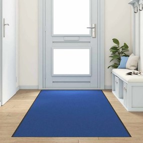 vidaXL Πατάκι Πόρτας Πλενόμενο Μπλε 120x400 εκ.