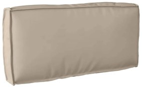 vidaXL Μαξιλάρι παλέτας για πλάτη Taupe 80 x 40 x 12 cm Ύφασμα Oxford