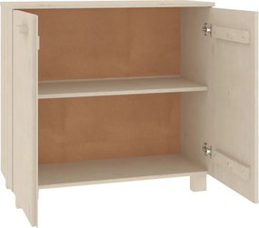 vidaXL Ντουλάπι HAMAR Καφέ Μελί 85 x 35 x 80 εκ. Μασίφ Ξύλο Πεύκου
