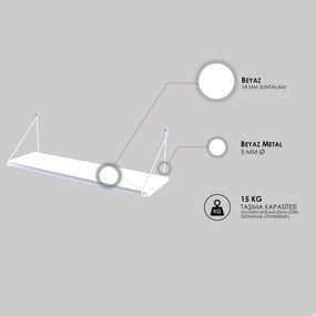 Wall Shelf Armoni - Shiny White White