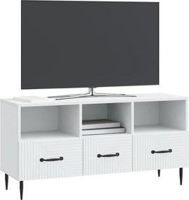 vidaXL Ντουλάπι TV Λευκό 102 x 34,5 x 50 εκ. Επεξεργασμένο Ξύλο