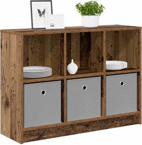 vidaXL Πλαϊνό γραφείο Παλιό ξύλο 88,5 x 27,5 x 63,5 εκ