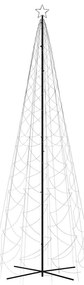 vidaXL Χριστουγεννιάτικο Δέντρο Κώνος 1400 LED Θερμό Λευκό 160x500 εκ.