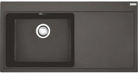 Franke Mythos MTG 611-100 Ένθετος Γρανιτένιος Νεροχύτης με δεξιά ποδιά 60cm Slate Grey