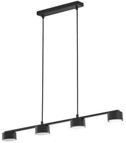 Φωτιστικό Οροφής - Ράγα Dallas 6244 4xGX53 10W 83x140,5cm Black TK Lighting