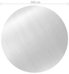 vidaXL Κάλυμμα Πισίνας Ασημί 300 εκ. από Πολυαιθυλένιο