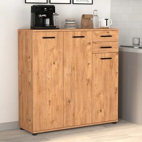 Παπουτσοθήκη - ντουλάπι Polly Megapap χρώμα pine oak 108x35x108εκ.-GP041-0064,3
