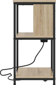 vidaXL Κομοδίνο Δρύς Sonoma 38 x 31 x 61 εκ Επεξεργασμένο ξύλο