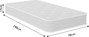 Στρώμα Cotton Natural Baby Chic Strom μονής όψης 17cm 70x140εκ