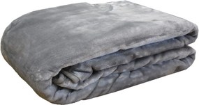 Κουβέρτα Βελουτέ Υπέρδιπλη 220x240 3 Grey Anna Riska