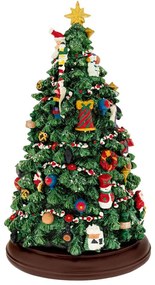 Διακοσμητικό Δεντράκι Κουρδιστό Με Φως Κίνηση & Μουσική 90496 20x20x34cm Green