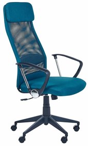 Καρέκλα γραφείου Berwyn 346, Μπλε, 118x63x63cm, 12 kg, Με μπράτσα, Με ρόδες, Μηχανισμός καρέκλας: Κλίση | Epipla1.gr