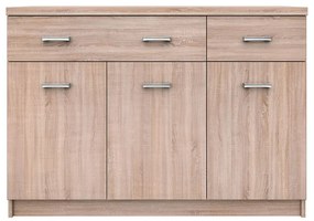 Top Mix Μπουφές 120x33x85cm Sonoma - TO-TOP3D2S - TO-TOP3D2S