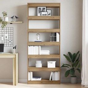 vidaXL Βιβλιοθήκη από Ξύλο Δρυός Ξύλο Δρυός Επεξεργασμένο ξύλο