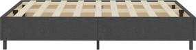 vidaXL Πλαίσιο Κρεβατιού Boxspring Γκρι 180 x 200 εκ. Υφασμάτινο