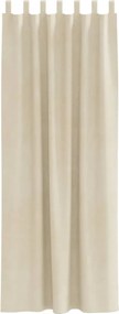 vidaXL Κουρτίνες συσκότισης 2 pcs Κρεμ 140 x 260 cm Βελούδο