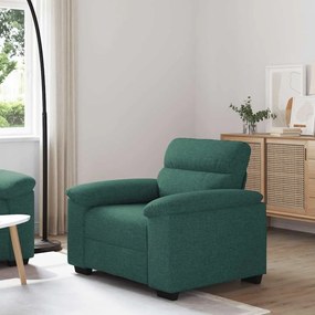 vidaXL Πολυθρόνα-Καναπέ Σκούρο Πράσινο 100x81x84 εκ. Ύφασμα
