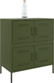 vidaXL Ντουλάπι Πράσινο Λαδί 68x39x79 εκ. από Ατσάλι