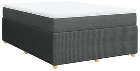 ΚΡΕΒΑΤΙ BOXSPRING ΜΕ ΣΤΡΩΜΑ ΣΚΟΥΡΟ ΓΚΡΙ 160X200 ΕΚ ΥΦΑΣΜΑΤΙΝΟ 3285582