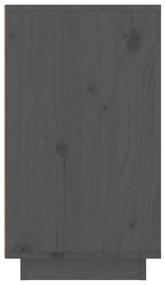 vidaXL Κάβα Κρασιών Γκρι 23x34x61 εκ. από Μασίφ Ξύλο Πεύκου