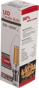 ΛΑΜΠΤΗΡΑΣ LED FILAMENT 4W E14 3000K ΔΙΑΦΑΝΟΣ DIMMABLE HM4048.01