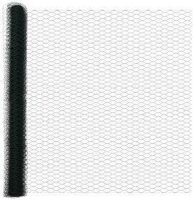 vidaXL Hexagon Fence Πράσινο 1,5x10 m Ατσάλι