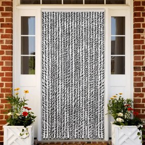 vidaXL Σήτα Εντόμων Γκρι/Μαύρη/Λευκή 100 x 200 εκ. από Σενίλ