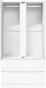 vidaXL Ντουλάπι Λευκός 79,5 x 49 x 156 εκ Μηχανικά επεξεργασμένο ξύλο