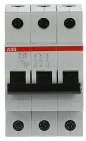 Αυτόματη Ασφάλεια SH203-C20 Γκρι 20Α Καμπύλη C 6kA SH200 73423 ABB 73423